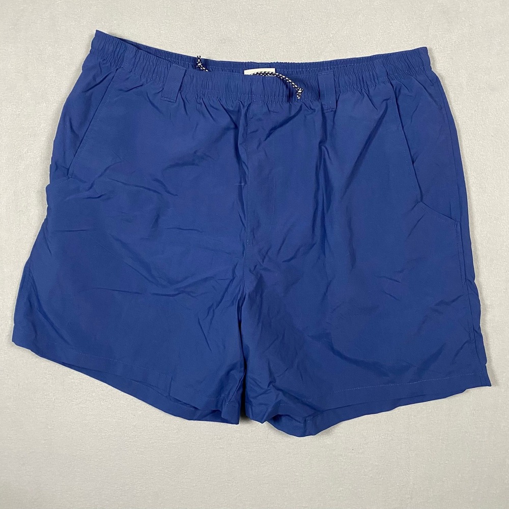 Columbia PFG Performance Fishing Gear Shorts Mens Large Blue Mesh Lined XM4459